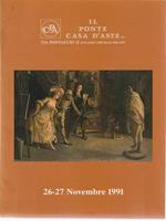 Il Ponte. Casa d'Aste. Asta 77/26-27 novembre 1991