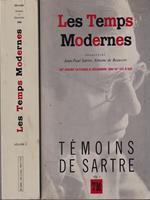 Les temps moderne - Temoins de Sartre 2 vv