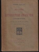 Histoire de la litterature francaise vol I