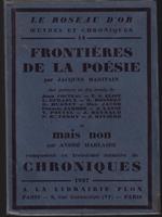   Frontieres de la poesie