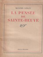 La pensee de Sainte Beuve