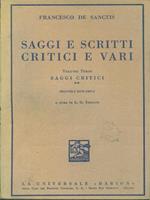 Saggi e scritti critici e vari Vol III