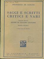 Saggi e scritti critici e vari Vol VIII