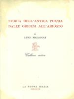 Storia dell'antica poesia dalle origini all'Ariosto