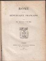 Rome et la republique francaise