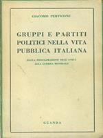   Gruppi e partiti politici nella vita pubblica italiana