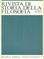   Rivista di storia della filosofia 4/87