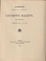   Scritti editi ed inediti di Giuseppe Mazzini vol IX