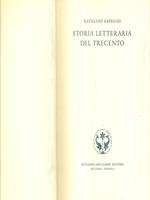 Storia letteraria del trecento