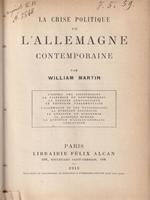 La crise politique de l'Allemagne contemporaine