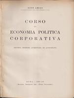 Corso di economia politica corporativa