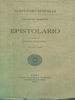 Epistolario. Volume primo