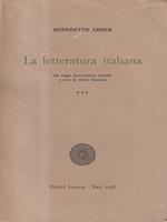 La letteratura italiana - Vol. III
