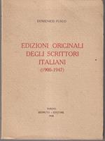 Edizioni originali degli scrittori italiani (1900-1947)