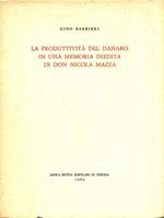 La produttività del danaro in una memoria inedita di Don Nicola Mazza