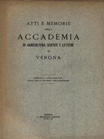   Atti e memorie dell'Accademia di Verona. Serie V- Volume XIV