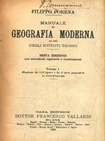   Manuale di Geografia Moderna. Volume I