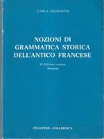 Nozioni di grammatica storica dell'antico francese