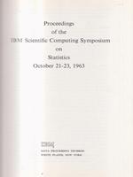   Proceedings IBM Scientific Computing Symposium Statistics