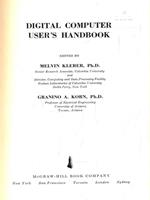   Digital computer user's handbook