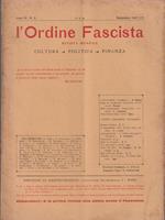 L' ordine fascista. Settembre 1927