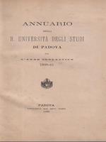   Annuario della R. Universita' degli studi di Padova 1880-81