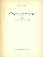 Opere complete vol. 30