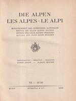 Die Alpen, Les Alpes, Le Alpi Vol VI - 1930