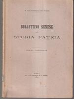 Bullettino senese di storia patria anno XII 1905 fasc. II - III