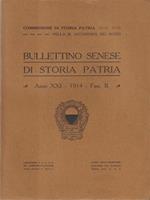 Bullettino senese di storia patria anno XXI 1914 fasc. II
