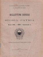 Bullettino senese di storia patria anno XVI 1909 fasc. I
