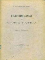 Bullettino senese di storia patria anno VI 1899 fasc III