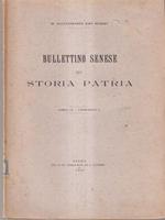 Bullettino senese di storia patria anno IX 1902 fasc I