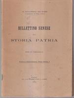 Bullettino senese di storia patria anno XV 1908 fasc II