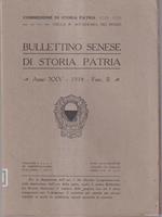 Bullettino senese di storia patria anno XXV 1918 fasc II