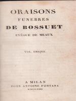 Oraisons funebres De Bossuet