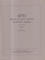 Atti della Società Ligure di Storia Patria - XXXIV Fasc. I