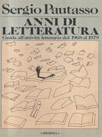 Anni di letteratura