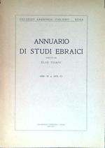 Annuario di studi ebraici 1969-70 e 1971-72