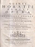 Quinti horatii flacci opera Tomo II