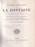 Oeuvres completes de La Fontaine Theatre