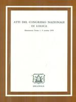 Atti del Congresso Nazionale di Logica