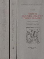 Scritti di filologia e linguistica italiana e romanza 3vv