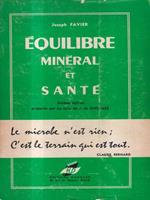 Equilibre mineral et santè