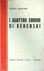 I quattro errori di Kerenski