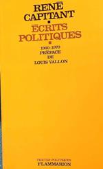 Ecrits politiques 1960 1970