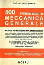 500 Problemi Risolti di Meccanica Generale
