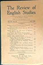 The  review of English studies Vol VI No, 23 / July 1930