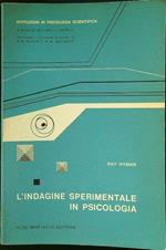 L' indagine sperimentale in psicologia