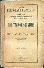 Meditazioni storiche volume secondo